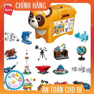 Đồ chơi lắp ghép xếp hình Qman 2906 - Chú gấu sáng tạo