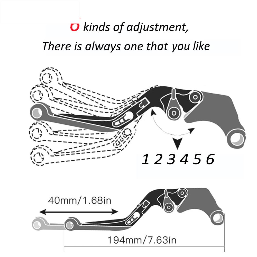 Tay Phanh Ly Hợp Có Thể Điều Chỉnh Mở Rộng Cho Xe Máy Yamaha TFX 150 TFX150 2015 2016 2017 2018 2019 2020 2021