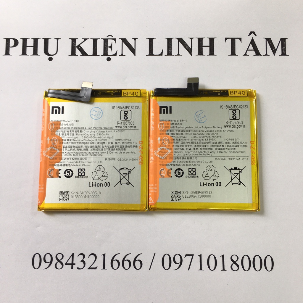 Pin zin Xiaomi redmi k20 pro BP40