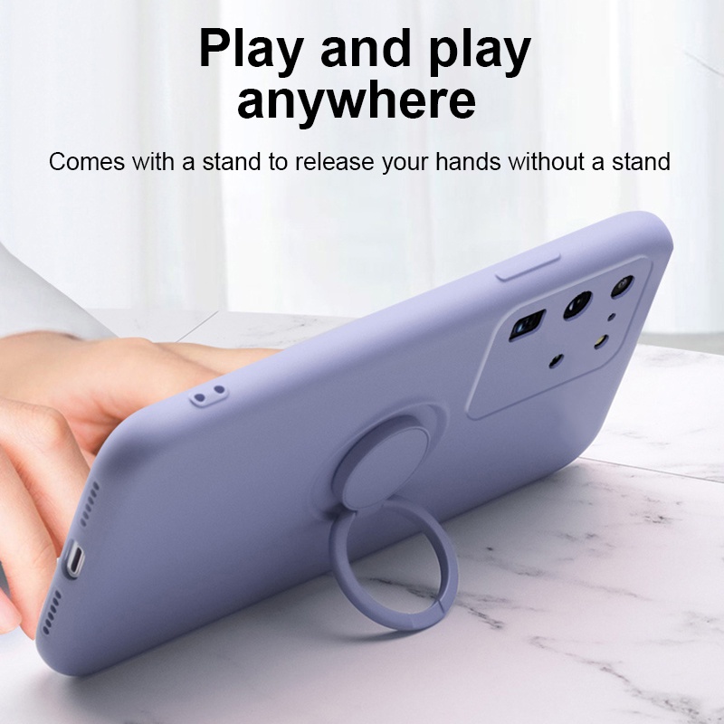 Ốp điện thoại có nhẫn đỡ từ tính cho Xiaomi Mi Redmi Note 11 11S Pro 5G