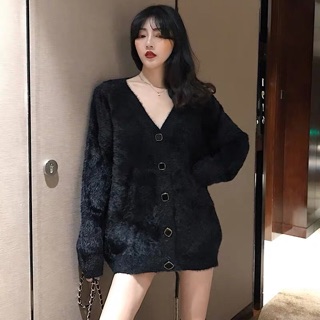 🖤 Cardigan lông thỏ 🖤 ( +2% phí shopee thu )