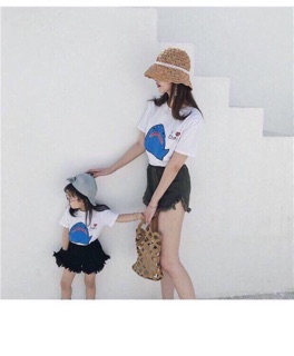 Set áo mẹ con cá mập