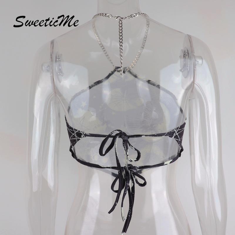 Áo Lửng Hai Dây In Họa Tiết Quyến Rũ Dành Cho Nữ 2021 | BigBuy360 - bigbuy360.vn