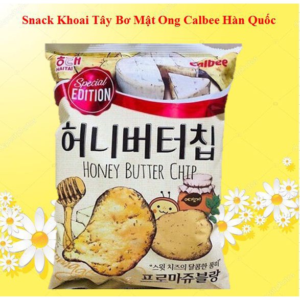 Snack khoai tây bơ mật ong Calbee Hàn Quốc