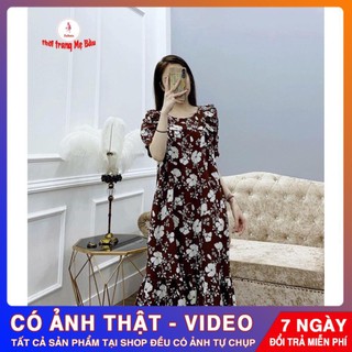 Đầm bầu thiết kế bào bi hoa ( ảnh thật) (shop Tatoco)