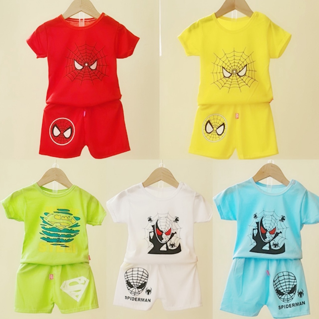 HÀNG LOẠI 1 - Set 5 bộ cộc cotton 2 chiều cho bé từ 3-14kg