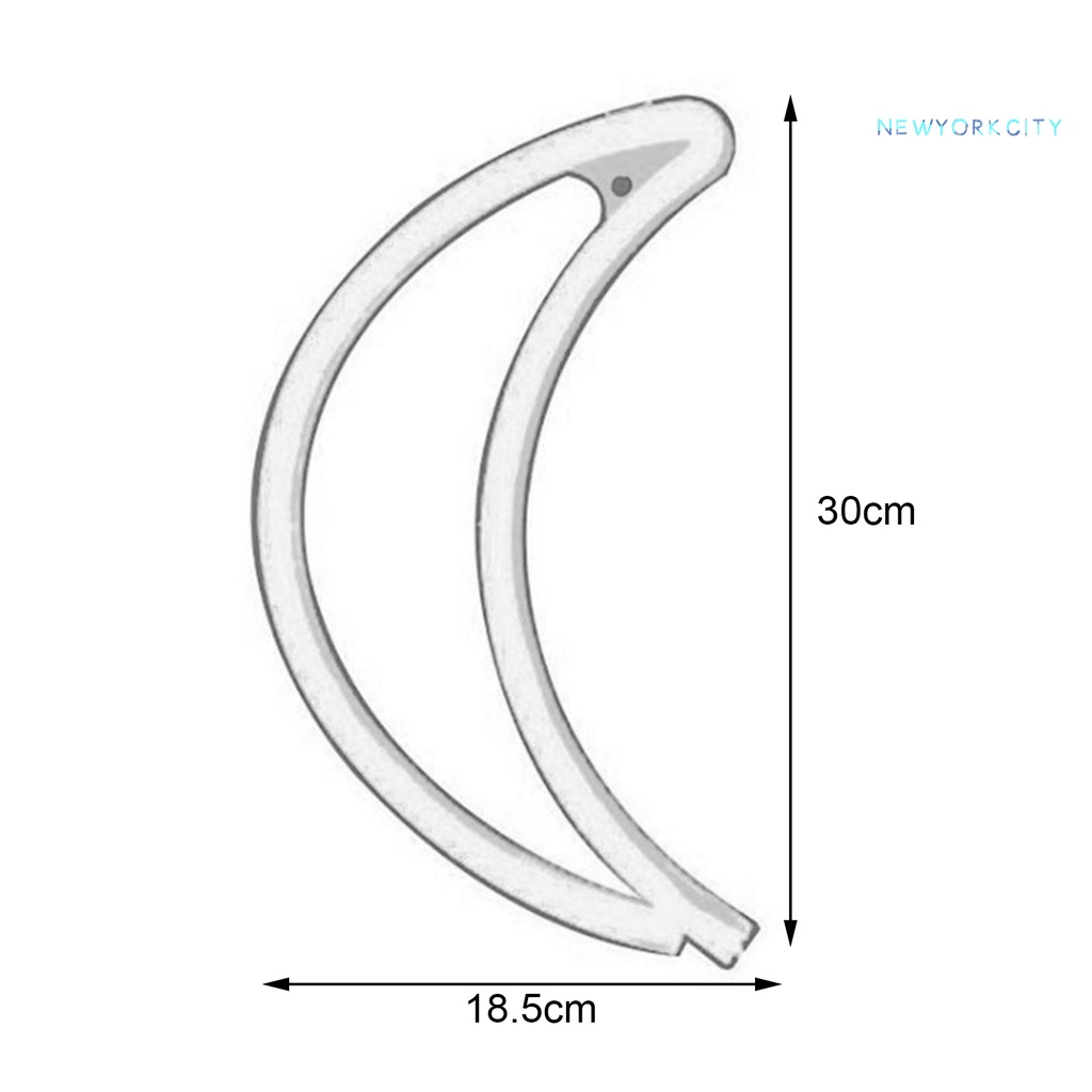 Đèn LED Neon Hình Mặt Trăng / Cầu Vồng / Hoạt Động Bằng Pin Cổng USB Trang Trí Phòng