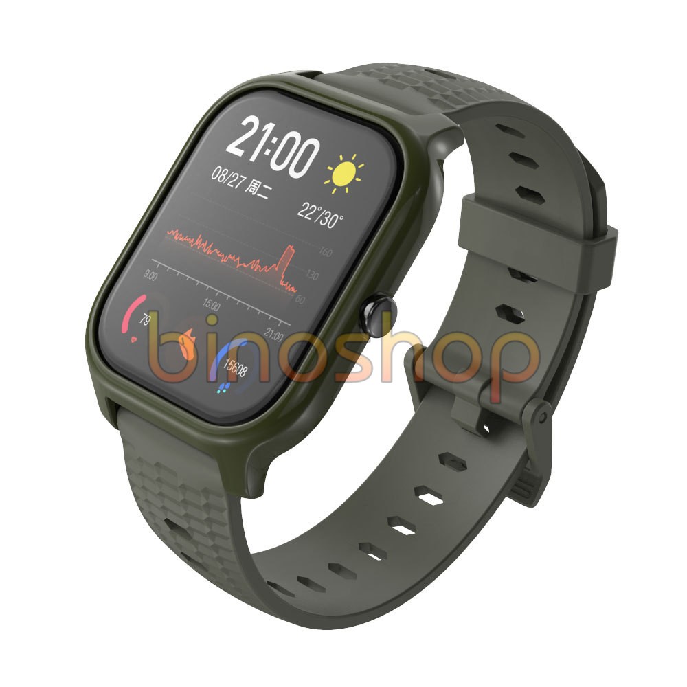 Ốp viền Amazfit GTS Mijobs - Ốp nhựa cứng chống xước đồng hồ Amazfit GTS