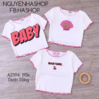 Áo viền croptop