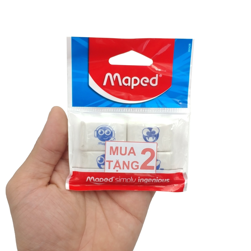 Gôm Biểu Cảm Maped 049411 - Màu Trắng (2 + 2)