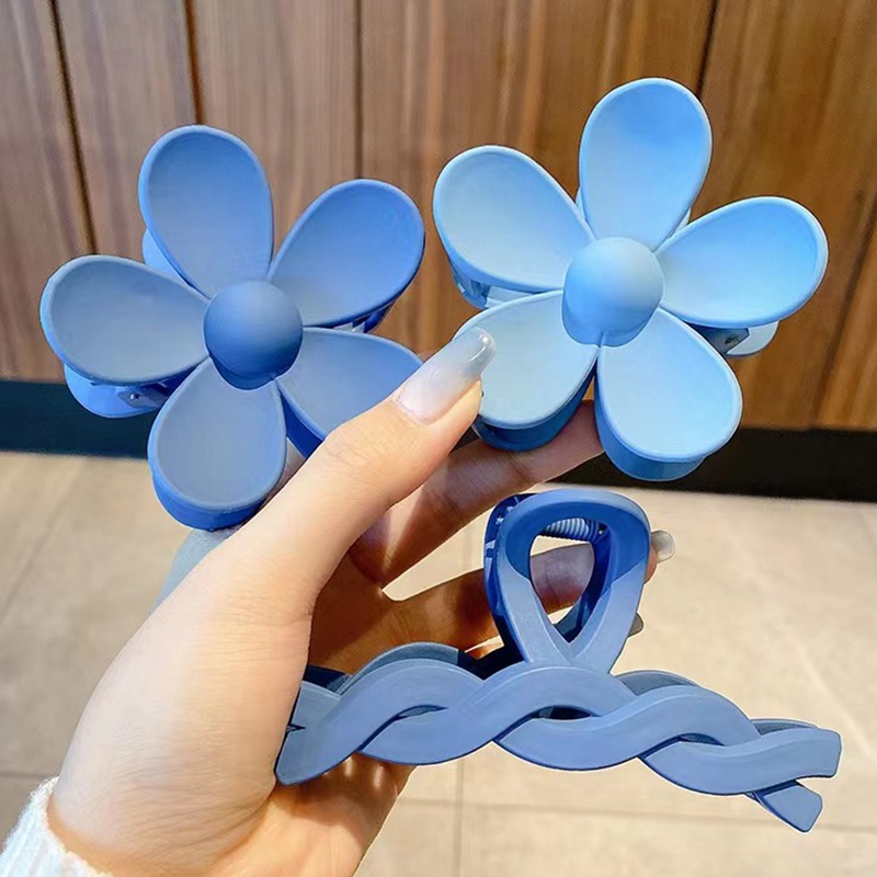 Kẹp Tóc Càng Cua Màu Xanh Dương Phụ Kiện Thời Trang Cho Nữ AB127