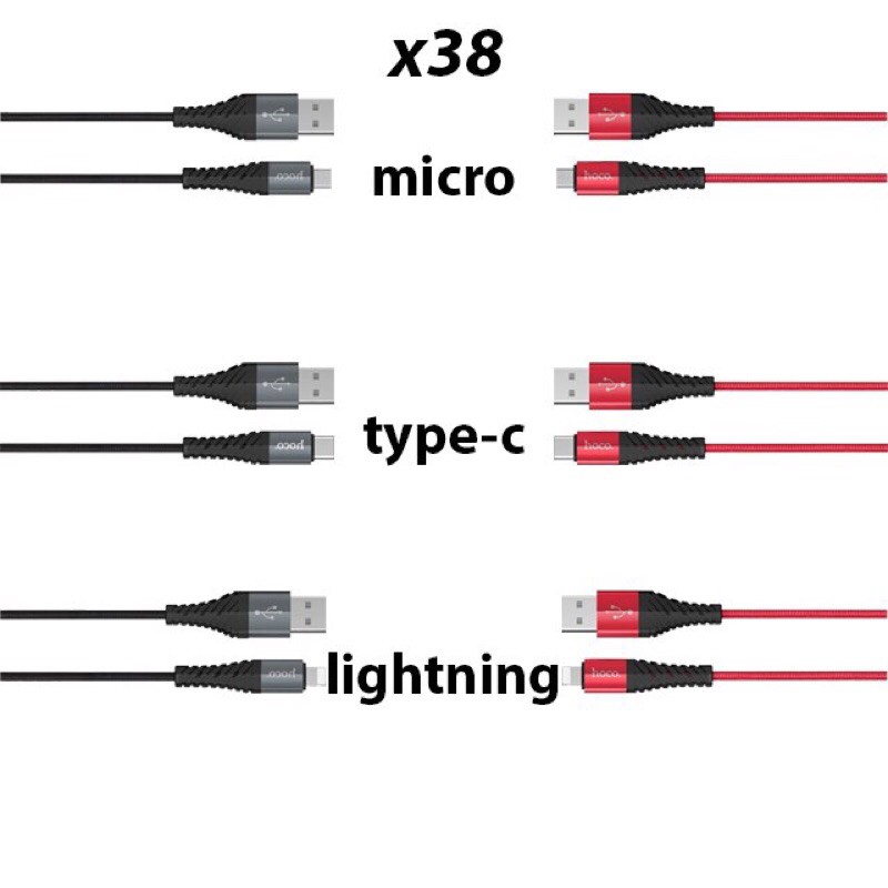 Cáp sạc nhanh IPhoco x38 dài 1m chống đức dòng 2.4A/5V