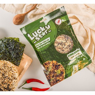 Cơm cháy rong biển Hàn Quốc Lucky Star x Ebe Eden - Giòn tan đậm vị - VSATTP