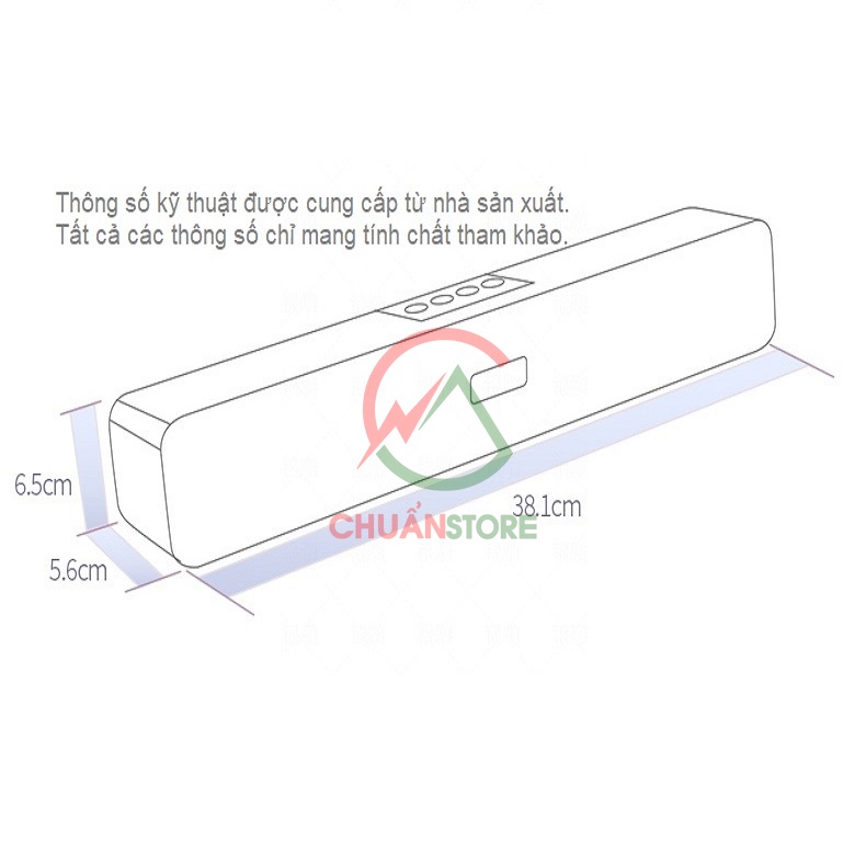 Loa Bluetooth không dây A36, âm thanh vòm 6D