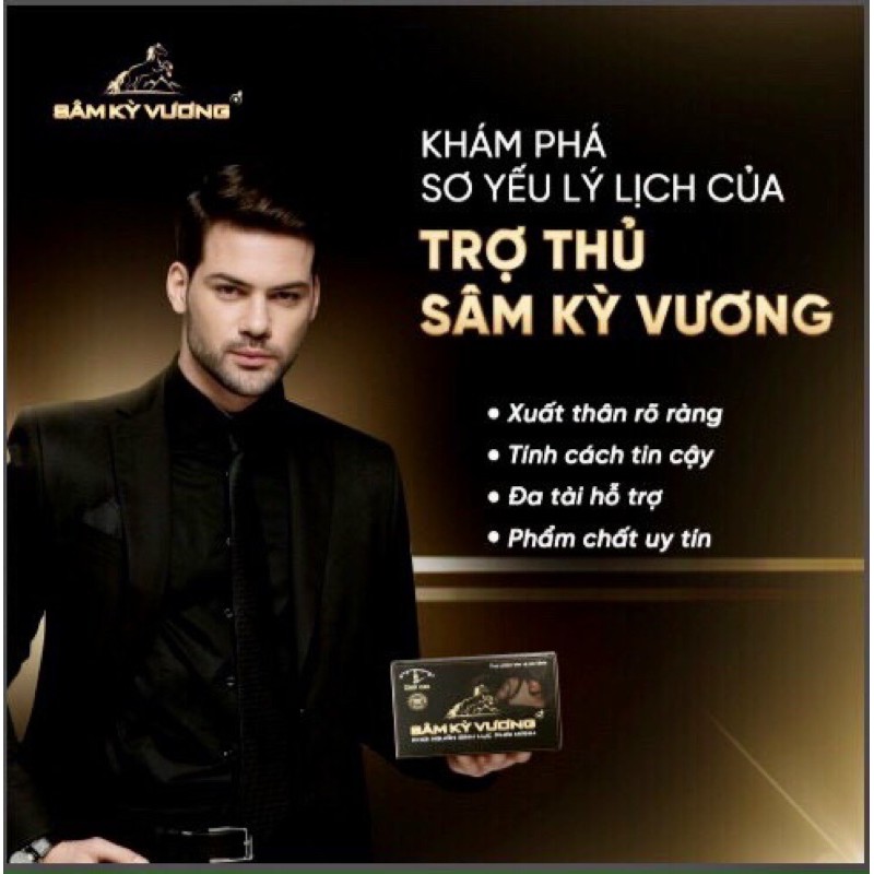 ✅ SÂM KỲ VƯƠNG hỗ trợ tăng cường chức năng sinh lý nam giới. hộp 4 viên