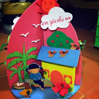 Mô hình dựng thơ em yêu nhà em