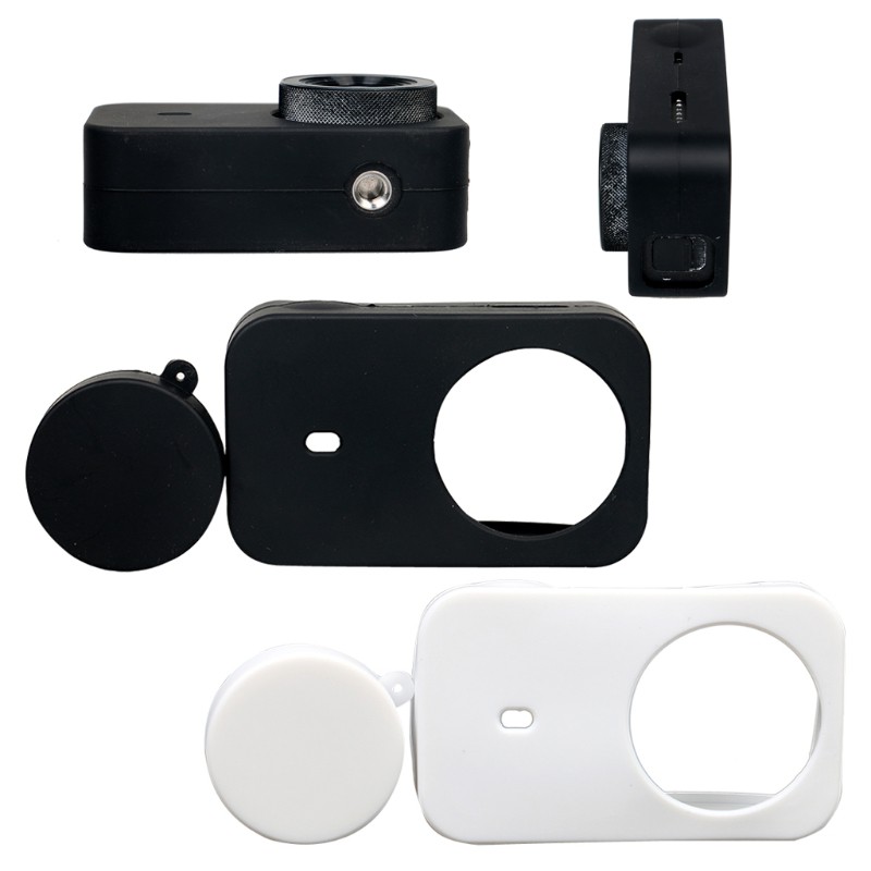 Ốp Silicon Mềm Kèm Nắp Bảo Vệ Ống Kính Cho Xiaomi Mijia Camera 4k