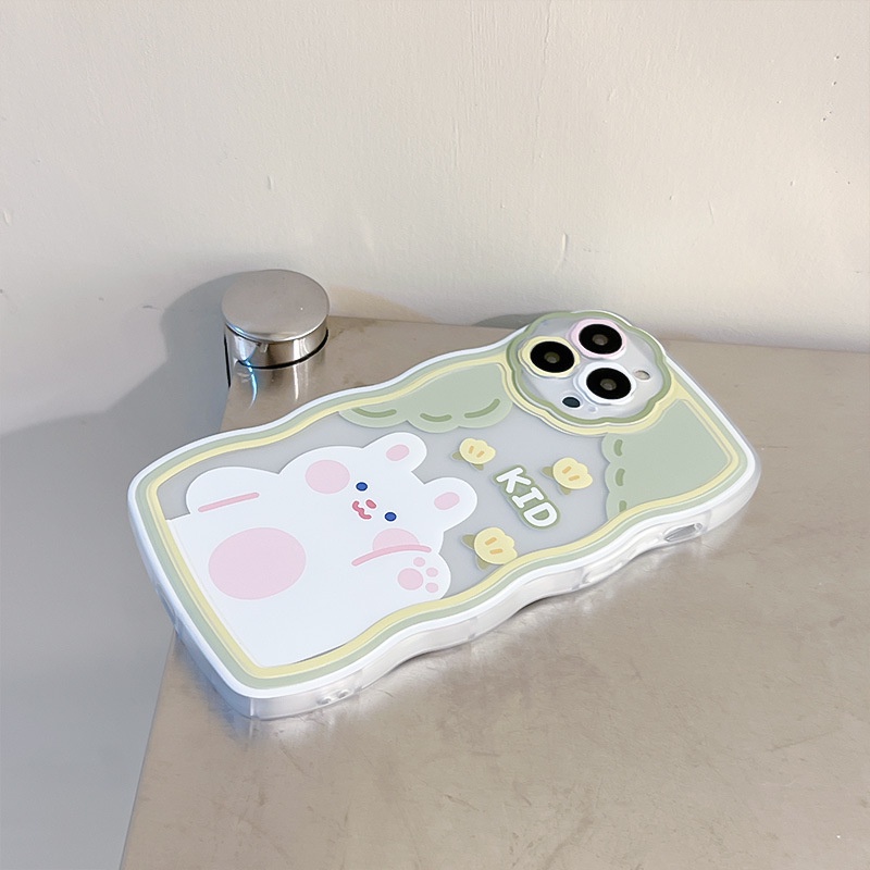 Ốp Điện Thoại Họa Tiết Thỏ Và Hoa Cho iphone 7 / 7plus / 8 / 8plus / xs / 11 / 12 / 13 / 14 / pro / max / plus / promax