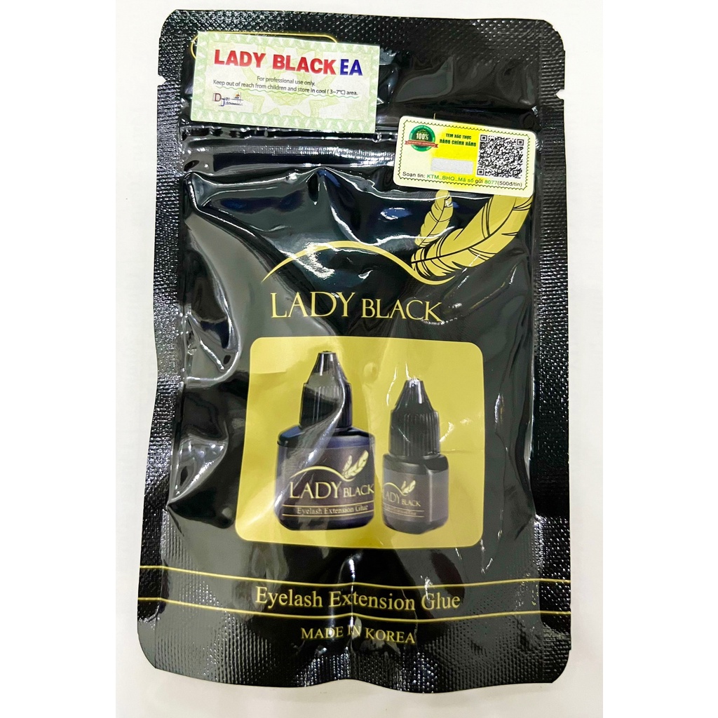 Keo nối mi Lady black khô chậm, nối mi, tạo fan.MR ĐỨC