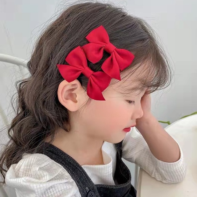 Set 2 kẹp hình nơ nhiều màu cho bé gái MINTSCLOSET Mint's Closet - PK8310