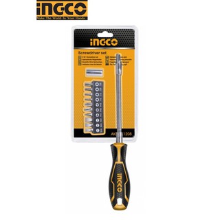 Ingco - AKSDFL1208 Bộ 12 tua vít thay đổi  trục linh hoạt