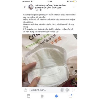 Bịch 108  Miếng Lót Thấm Sữa CMBear