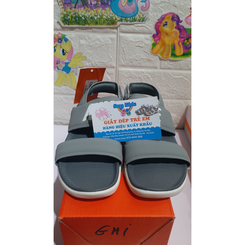 Dép sandal nam ghi