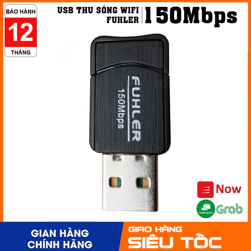 USB thu sóng WIFI Fuhler FH-150 tốc độ cao dùng cho máy tính để bàn thay thế dây mạng