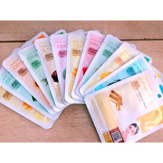 [HÀNG CHÍNH HÃNG] Combo 12 miếng mặt nạ dưỡng da Dermal Hàn Quốc