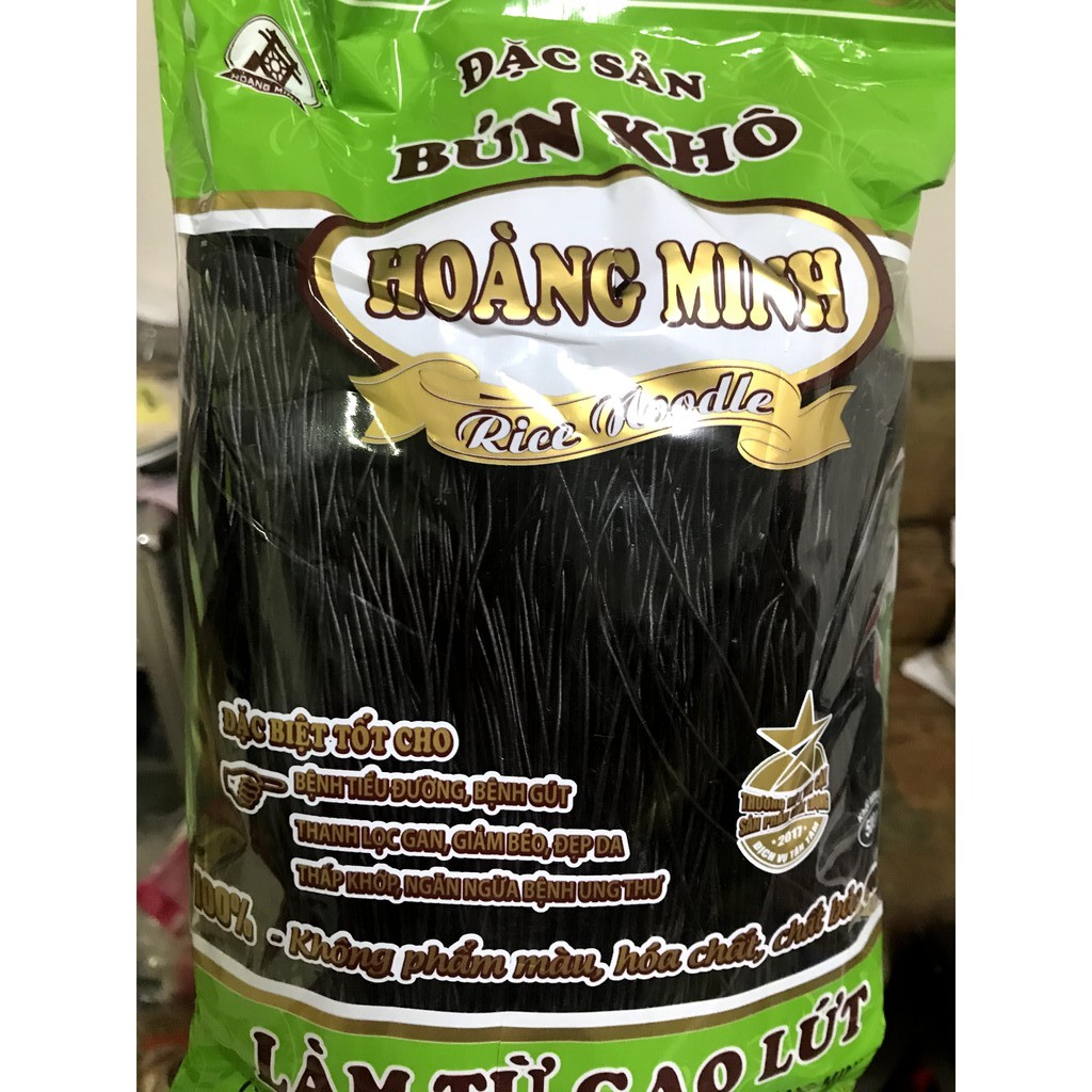 Bún gạo lứt đen Hoàng Minh 500g - giảm cân, thực dưỡng