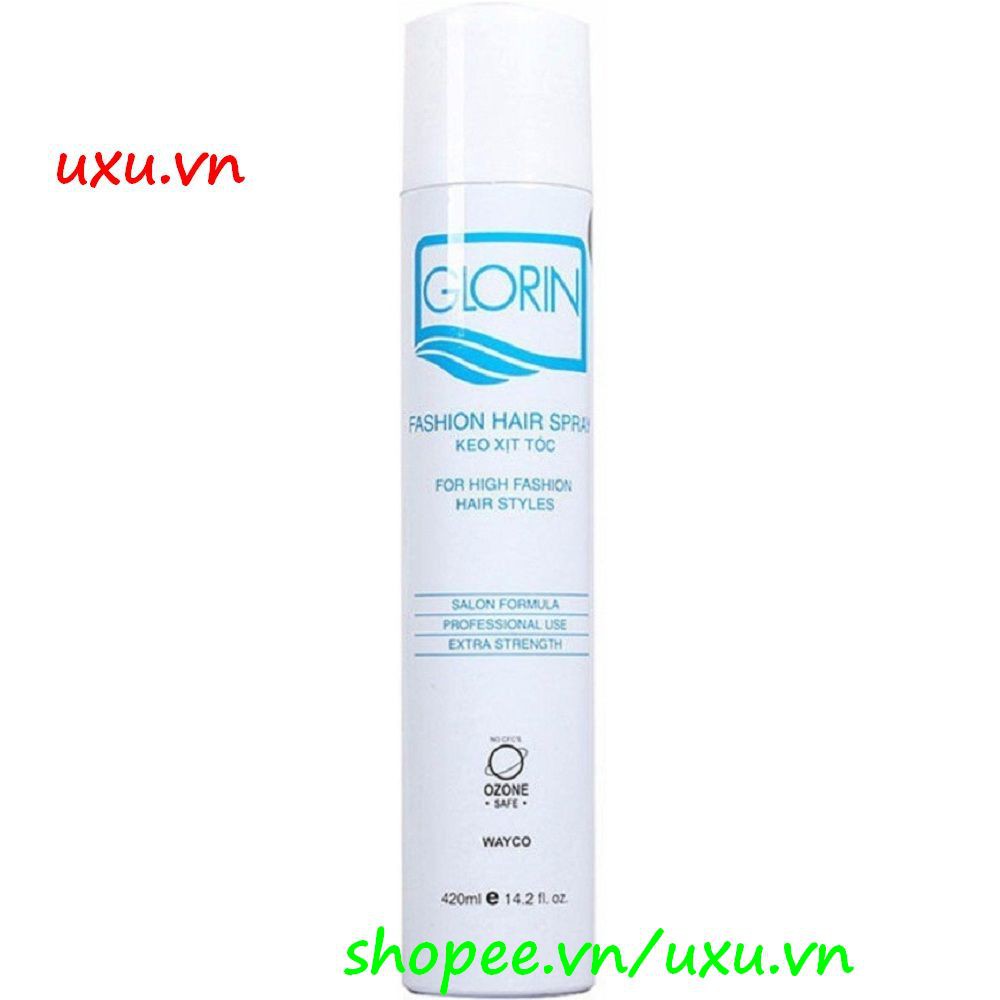 Keo Xịt Tạo Kiểu Tóc 420ml Glorin Giữ Nếp Mềm, Với uxu.vn Tất Cả Là Chính Hãng.