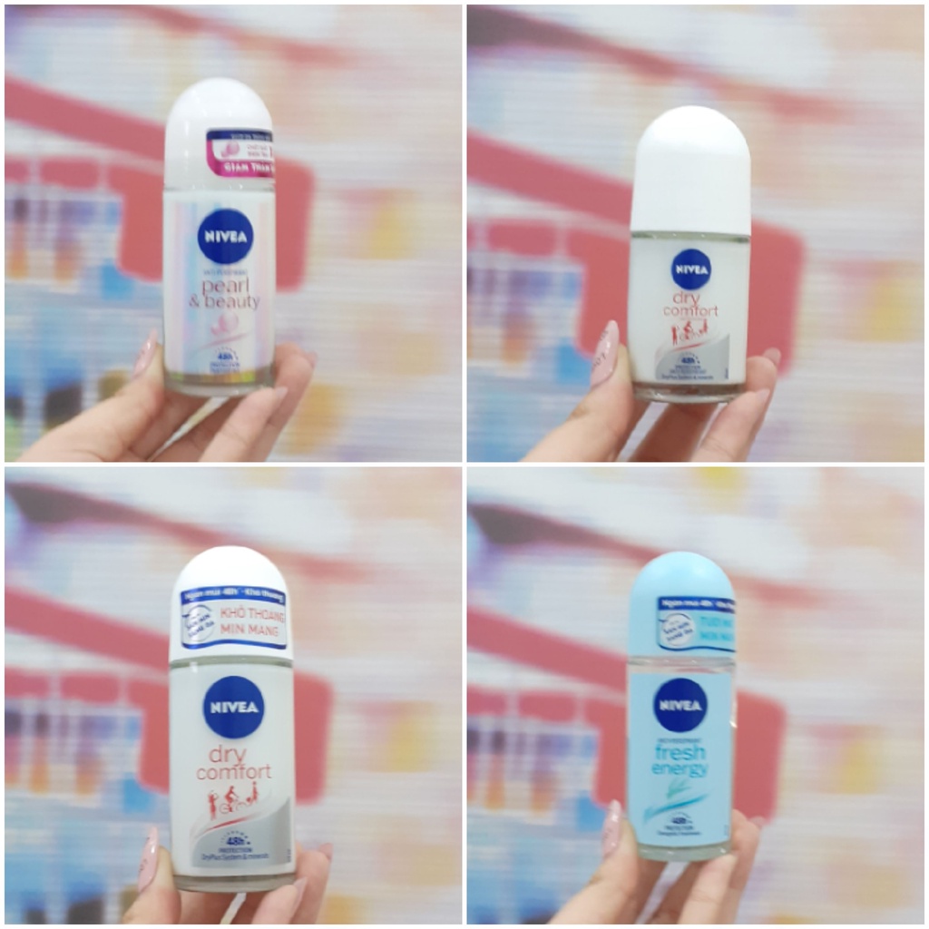 Lăn khử mùi Nivea Dry Comfort 25ml / Fresh Energy / Pearl Beauty / Dry Comfort