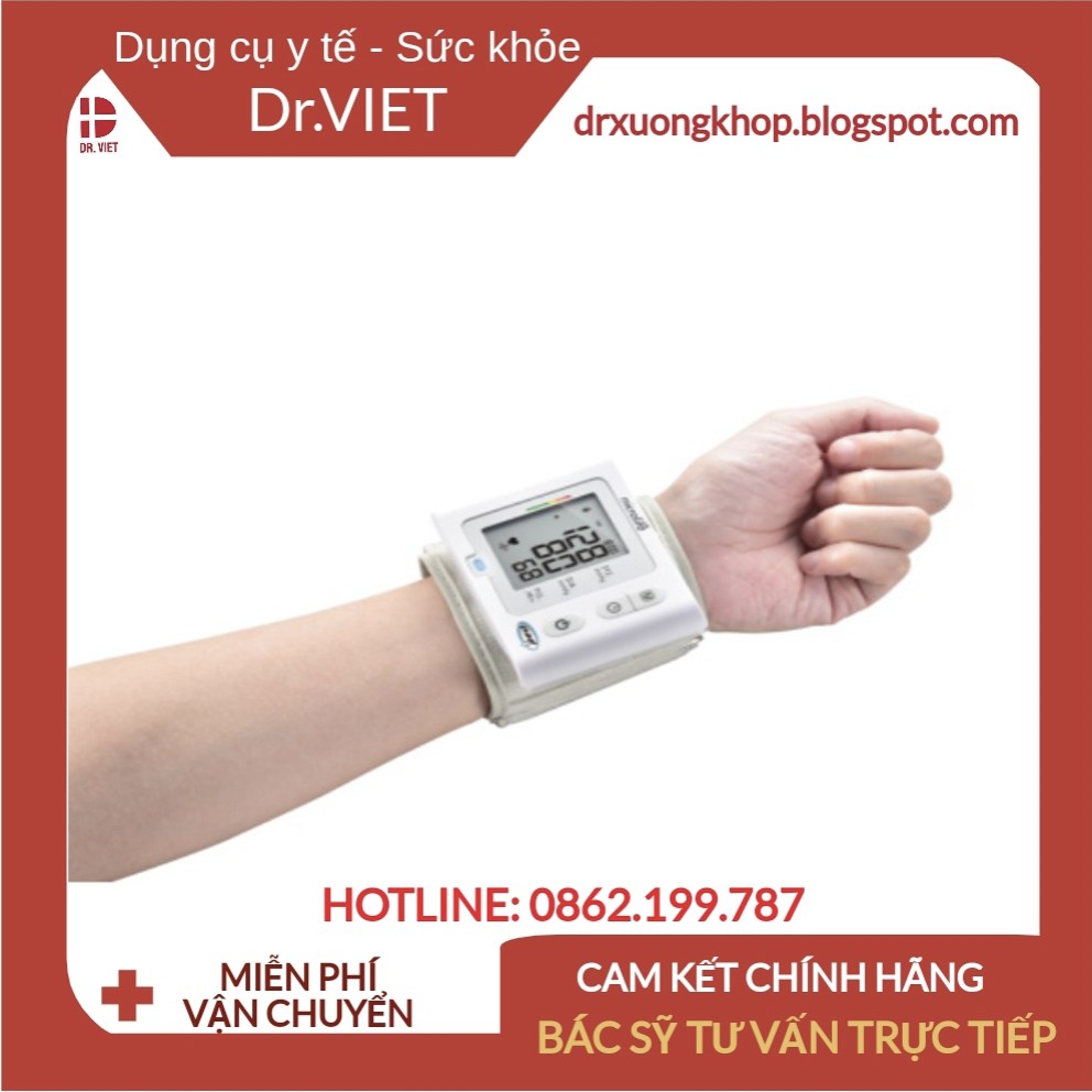 Máy đo huyết áp cổ tay MICROLIFE 3NV1-3E Cao cấp - Công nghệ PAD phát hiện rối loại nhịp tim