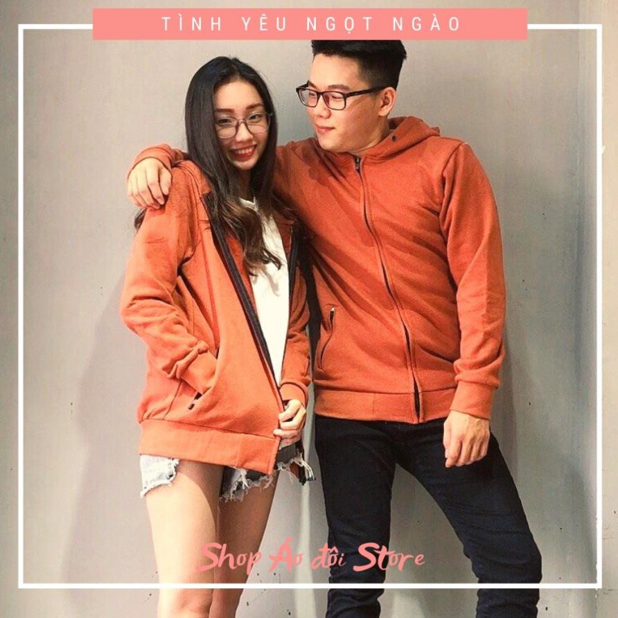 Áo khoác cặp nam nữ - COUPLE STORE  - Áo khoác nỉ chất liệu cotton cao cấp,form chuẩn đẹp! CÓ TẶNG KÈM STICKER ỦI
