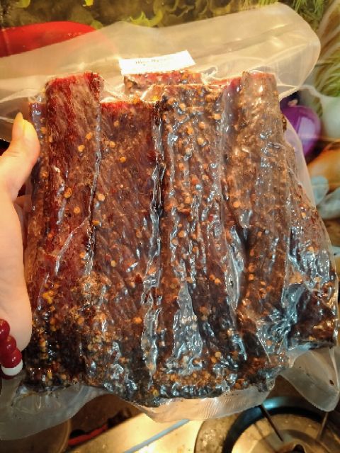 1kg thịt lợn gác bếp  hương vị Tây Bắc kèm chẳm chéo