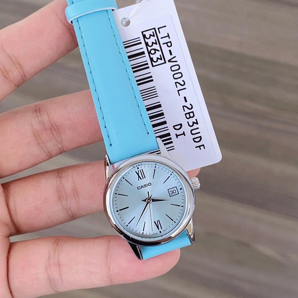 Đồng hồ nữ dây da Casio Anh Khuê LTP-V002L-2B3UDF