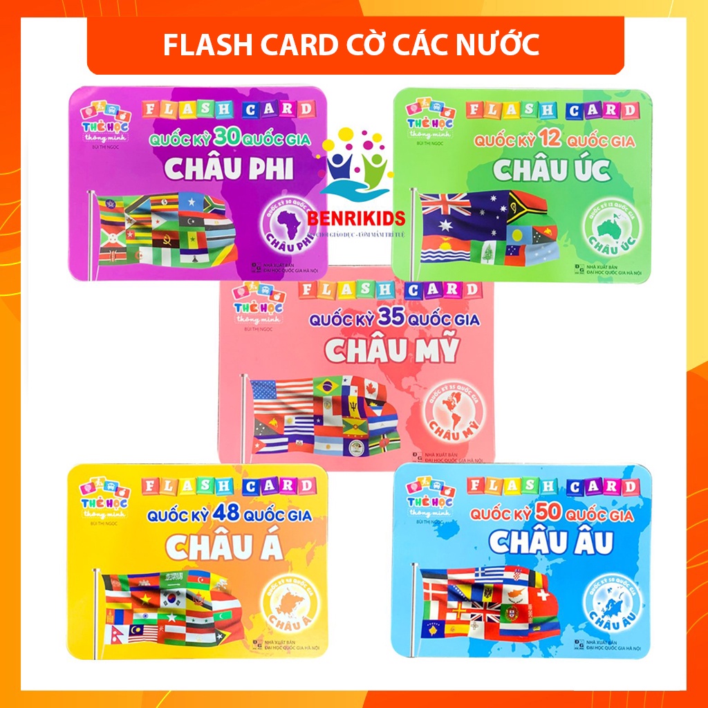 Flash Card Cờ Các Nước - Quốc Kỳ Các Quốc Gia Trên Thế Giới