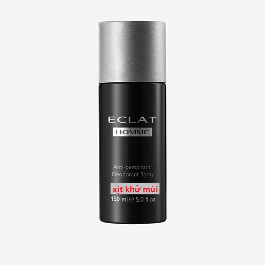 Xịt khử mùi chống mồ hôi ECLAT Homme dành cho Nam giới.150ml
