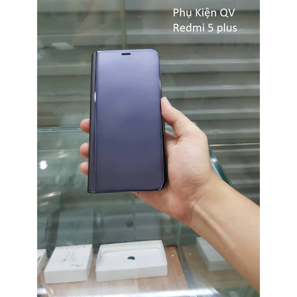 Bao Da Clear View Cover Standing Xiaomi Redmi 5 Plus