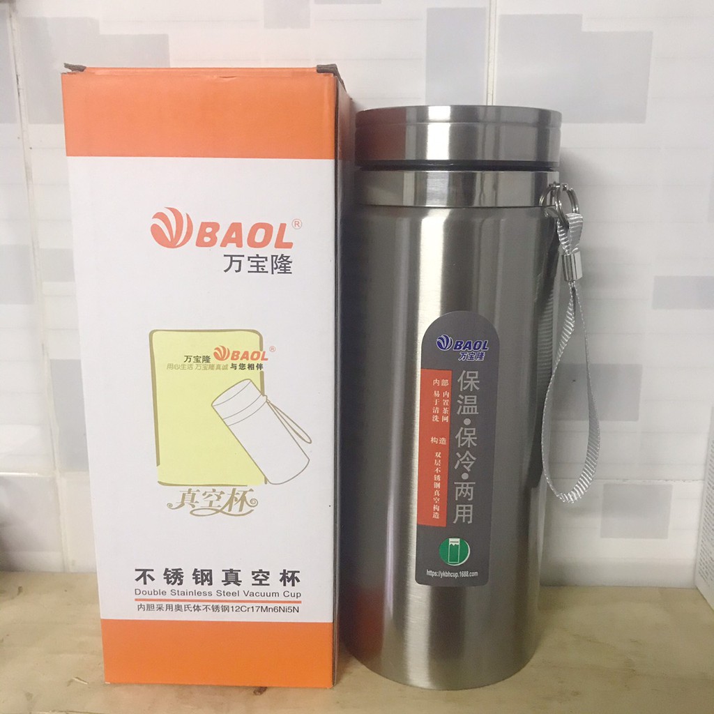 Bình giữ nhiệt 𝑭𝑹𝑬𝑬𝑺𝑯𝑰𝑷 Ly giữ nhiệt inox - Bình nhiệt BAOL inox 304— 1500ml giữ nhiệt trên 12 tiếng