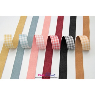RB thô/dạ kẻ Gingham, dùng làm phụ liệu may mặc, phụ kiện tóc, thời trang, nơ bờm, bó hoa