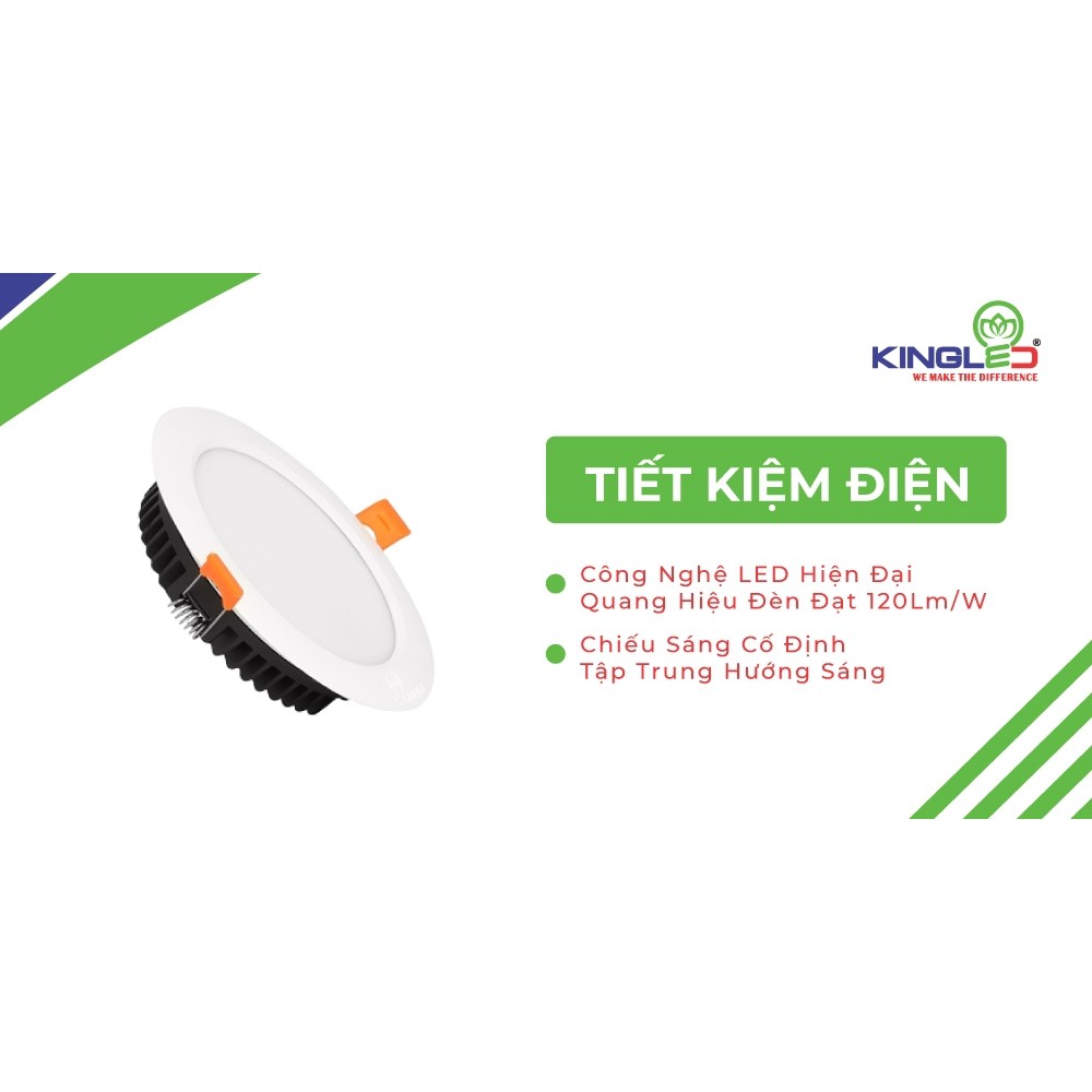 Đèn Led Âm Trần Ruby Đổi Màu Kingled