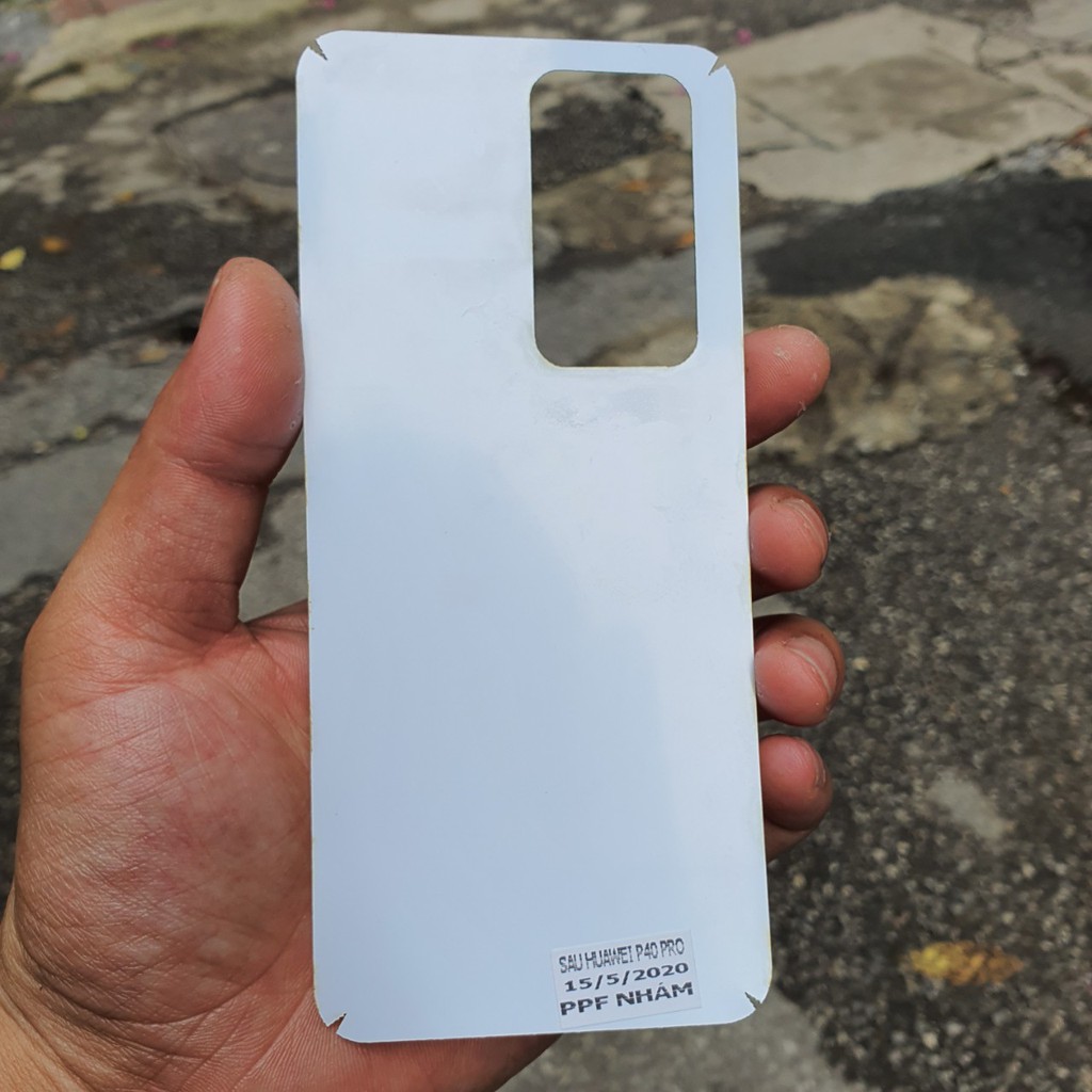 Dán mặt lưng PPF cho Huawei P40 Pro đủ loại Trong - Nhám