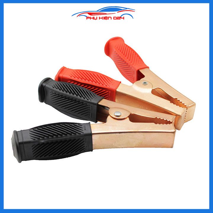 Bộ 2 Kẹp Ác Quy, Kẹp Cá Sấu Câu Bình Ô Tô 500A Cỡ Lớn 17x13x5cm