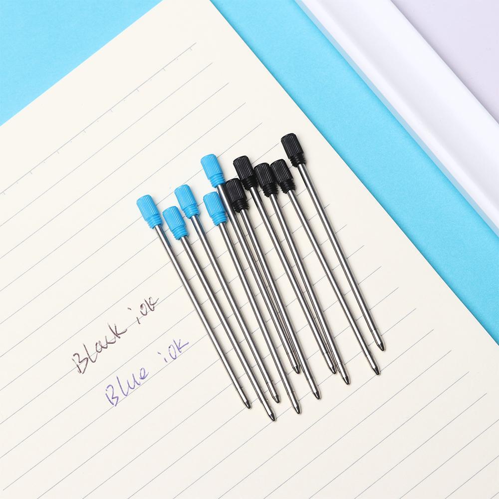 Set 10 Ruột Bút Bi Mực Xanh / Đen Ngòi 0.5mm