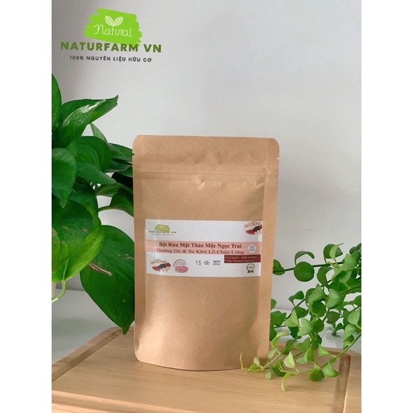 100gr Bột rữa mặt ngọc trai thảo mộc Organic - bột thiên nhiên handmade