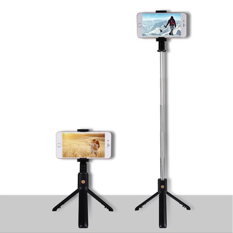 Gậy chụp ảnh selfie K07, tích hợp 3 chân giá đỡ , kèm remote blutooth .SHOPPKSV.