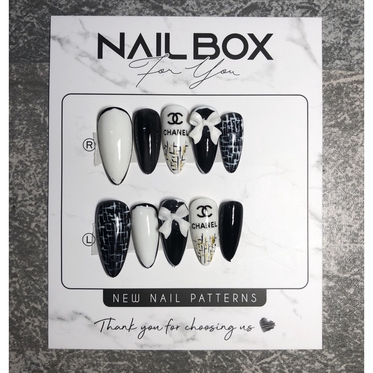 Móng giả đính đá thiết kế 10 móng