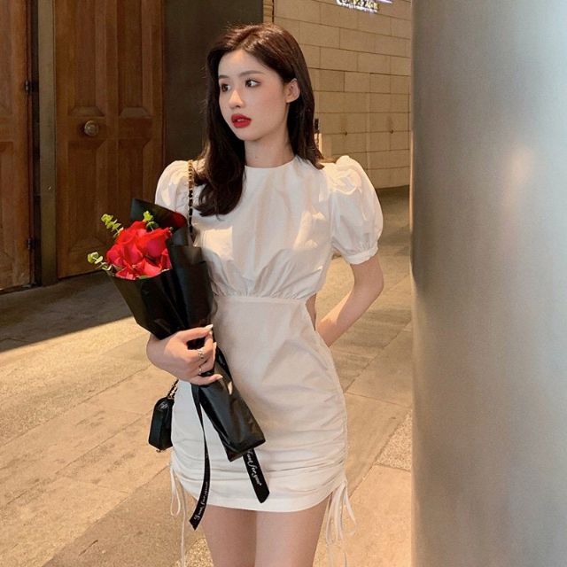 [Mã FATHANG5 giảm 10K đơn 50K] Đầm bozip dây rút khoét eo dự tiệc 2 màu siêu phẩm | BigBuy360 - bigbuy360.vn