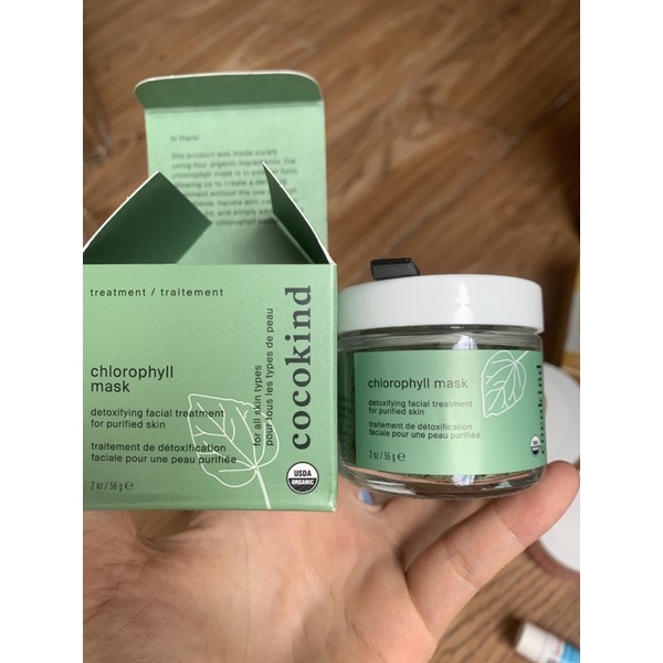 mặt nạ  diệp lục hữu cơ cocokind chlorophyll 56g